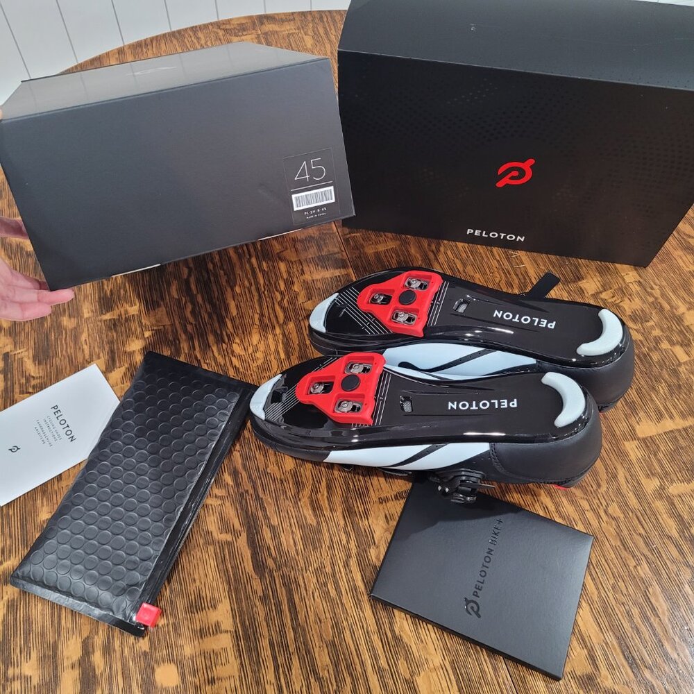 NEW Peloton Cycling Shoes. Black and Red. Unisex. Original Box. - Picture 6 of 13